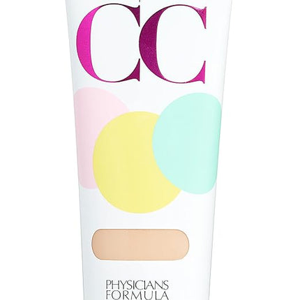 Physicians Formula Super CC+ Cream Color-Correction + Care Cream Full Coverage Light Foundation, Anti Aging Hydrating Serum, For Uneven Skin Tone, Dermatologist Approved