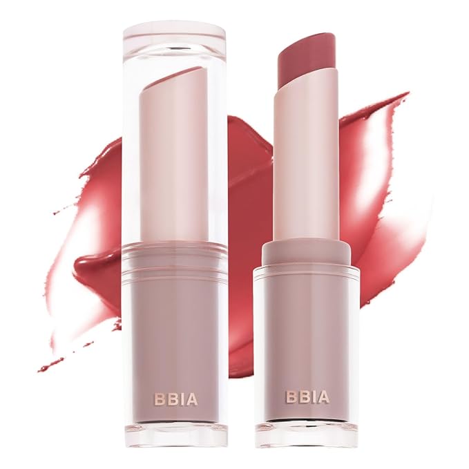 BBIA Ready To Wear Water Lipstick – Sheer Long-Lasting Lip Gloss Stick, Glowy & Glossy Texture, Moisturizing, Transparent & Buildable Color, Natural Tinting, Korea Lip Makeup (02 - WET ROSE)