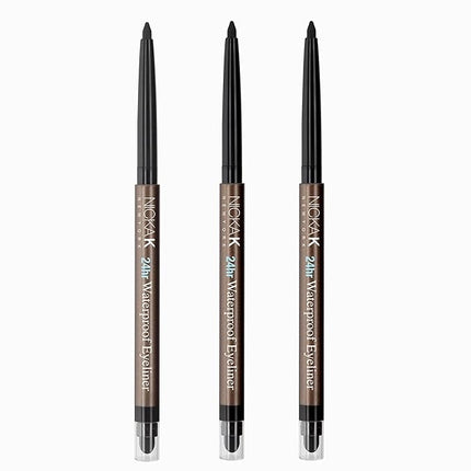 The Make-Up Artist Project 3 pack bundle of NYA40 Black Waterproof Eyeliner, Long-Lasting Black Color Intensity, Mechanical Liner with Sharpener & Smudger