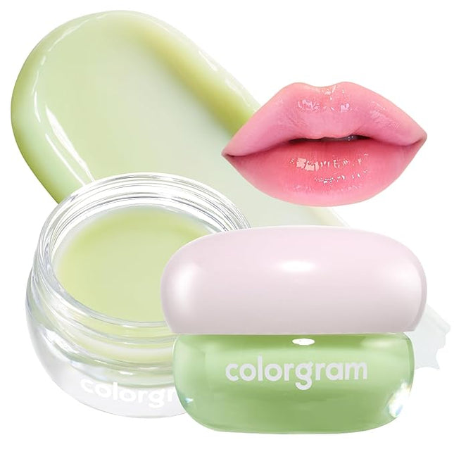 COLORGRAM TINTIN DORY LIP JAM 01 SHINE MUSCAT JAM | Pudding Pot Lip Blush | Tinted Lip Jam, Hydrating & Plumping Lip Balm with Lightweight, Non-Sticky Formula | Clear Radiance & Semi-Transparent Color