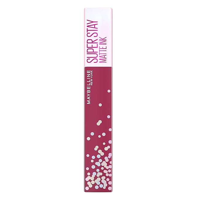 Maybelline New York Super Stay Matte Ink Liquid Lipstick, Transfer Proof, Long Lasting, Limited Edition Birthday Cake Scented Shades, Party Goer, 0.17 Fl Oz