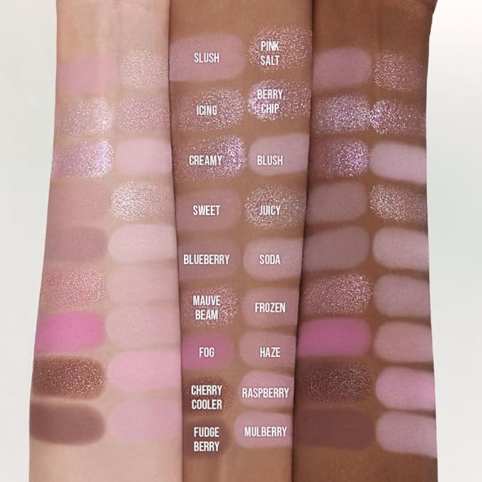 dasique Shadow Palette #18 Berry Smoothie l Vegan, Cruelty-Free l 18 Blendable Shades in Smooth Matte and Shimmer Finishes with Gorgeous Pearls
