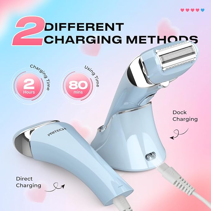 Electric Shaver for Women Rechargeable Wet Dry Electric Razor for Women, Waterproof Lady Shaver for Legs Arm Underarm Bikini Public Body Razor with One Extra Foil Blade