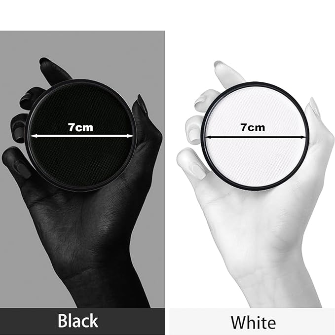 Black + White Face Body Paint, Water-Based Face Painting Kit Professional, Large Capacity SFX Makeup Set with brush & Powder puff, Sponge for Halloween Makeup Clown, Cosplay, Stage, Art Theater