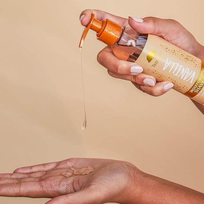 Tree Hut Vanilla Moisturizing Shave Oil, Gel-to-Oil Formula, Ultra Hydrating Barrier for a Close, Smooth Shave, For All Skin Types, 7.7 fl oz