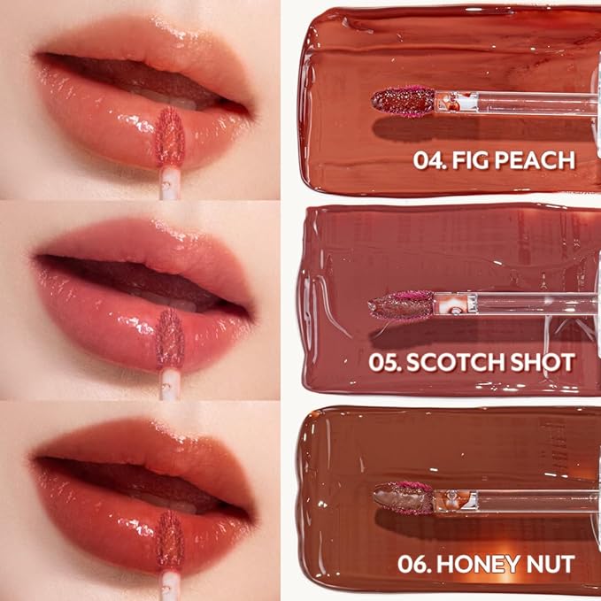 TIRTIR Waterism Tinted Lip Gloss #07 Cassis Plum, 0.14 Fl Oz – Kiss Ready Lipgloss, 12H Long Lasting Non Sticky Natural Tinted Glow Korean Multiuse Cheek and Lip Tint for Women gift