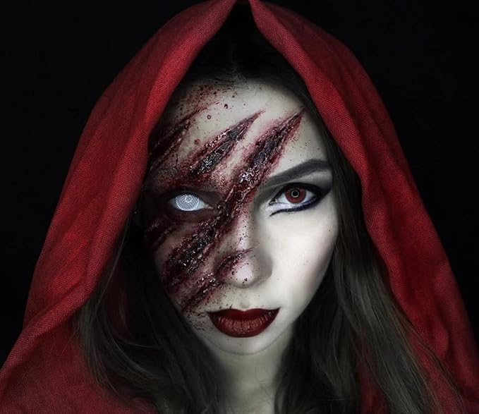 Mysense Scar Wax Kit SFX Make Up Special Effects Fake Molding Wound Skin Wax Body Paint Halloween Set Fake Nose Stage Zombie Cosplay Costume SFX Makeup with Spatula,1.4Oz(40g)