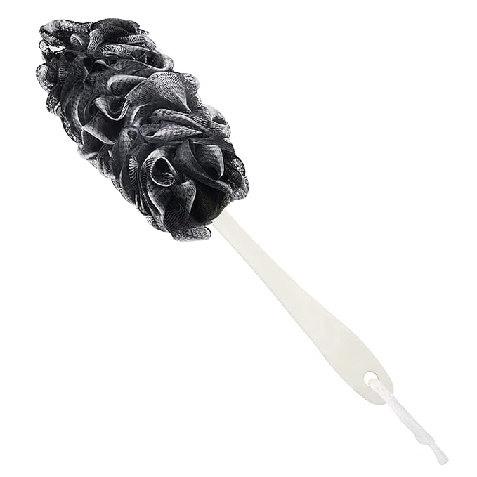 Back Scrubber for Shower,Loofah Long Handle Bath Body Brush,Soft Nylon Mesh Sponge for Shower,Loofah On a Stick for Men Women,Exfoliating Scrub Cleaning Luffa for Elderly (3Pack-NewMix)