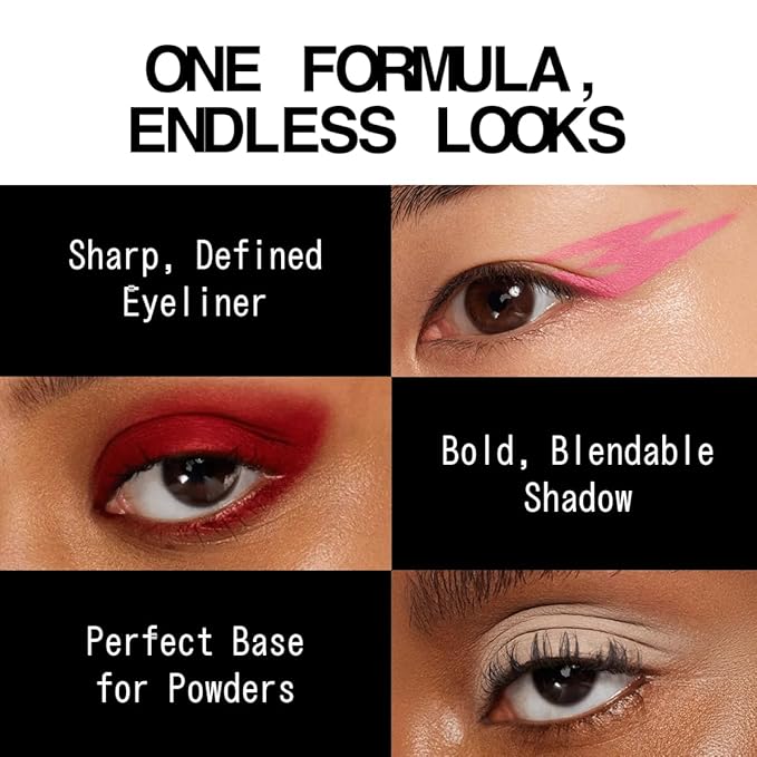 about-face Matte Fluid Eye Paint Art of Darkness – High-Pigment Liquid Eyeshadow, Long-Lasting, No-Budge Matte Finish, Vegan & Cruelty-Free (Matte Black)