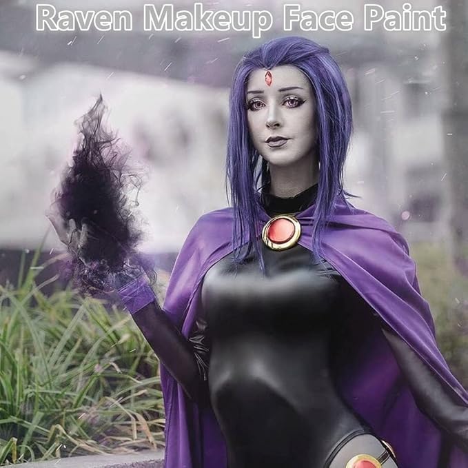 Go Ho Cream-Blendable Light Grey Face Paint Stick,Full-coverage Grey Body Paint Stick for Adults Children Halloween Cosplay SFX Vampire Zombie Makeup,Waterproof Gray Body Paint Stick