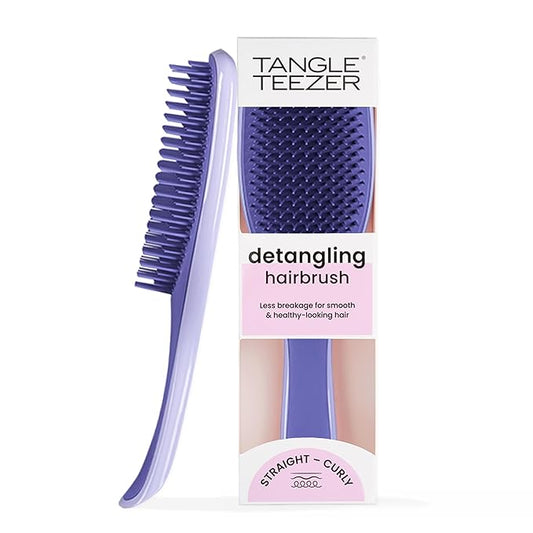 Tangle Teezer Ultimate Detangler Brush for Wet & Dry Hair, Eliminates Knots & Reduces Breakage for All Hair Types, Amazon Exclusive Lilac Purple