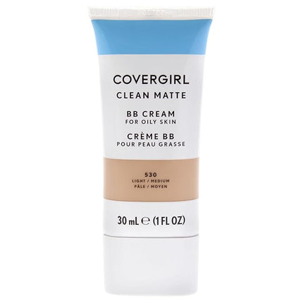 COVERGIRL - Clean Matte BB Cream, Oil-Free, Long-Lasting, Sensitive Skin, Lightweight, 100% Cruelty-Free