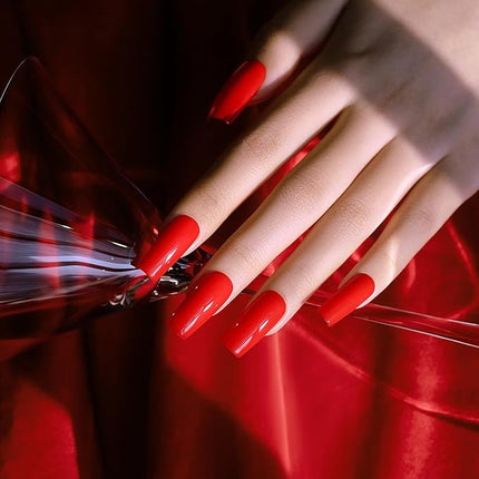 RARJSM Red Gel Nail Polish 15ml BightRed Gel Polish Classic Vintage Pastel Color Soak Off UV LED Cured Christmas Red Nail GelPolish 1 Piece for Nail Art Manicure Salon DIY Home Winter