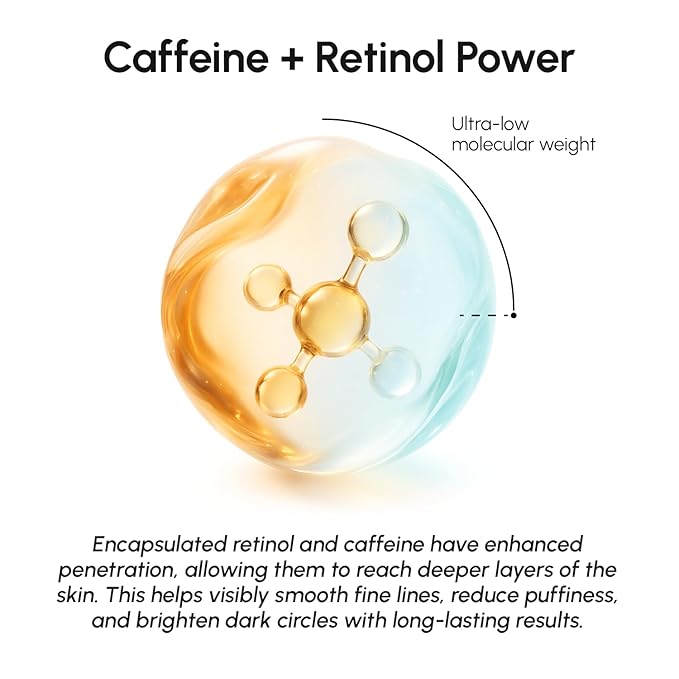 MAREE Under Eye Balm Stick Hydrating - 2 PACK Retinol Caffeine Under Eye Brightener Stick for Older Women - Collagen Under Eye Cream for Dark Circles & Wrinkles - Skin Care Treatment Moisturizer