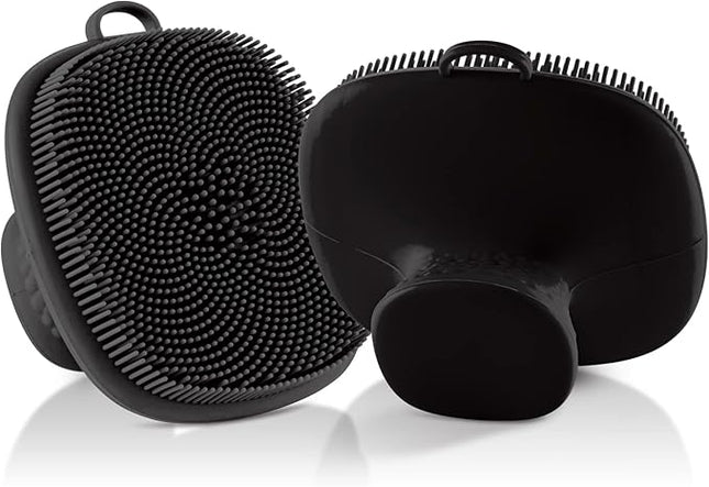 Face Scrubber 2 Pack Silicone Face Scrubber for Men Facial Cleansing Brush Silicone Face Wash Brush Manual Waterproof Cleansing Skin Care Face Brushes for and Exfoliating