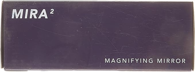 Fancii Rechargeable 10x Magnifying Mirror with 3 LED Light Settings, Dimmable Touch Light, Cordless, Locking Suction Mount, Lighted Mirror for Bathroom or Travel, Mira 2 (White)