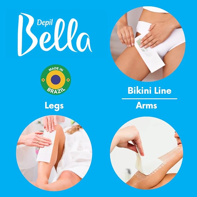 Depil Bella Roll On Wax Honey and Propolis Depilatory | Body Waxing, Hair Removal Wax-Cartridge | For Men and Women | Home Self Waxing | Sensitive Skin | Dermatologically Tested | Painless (3 PACK)