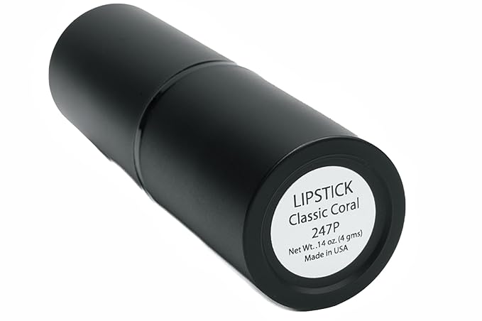 Classic Coral Red Orange Pink Lipstick Color Moisturizing Paraben Free, No Animal Testing & Cruelty Free Lip Makeup Color