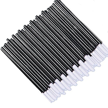 500Pcs/Set Disposable Lip Brushes Make Up Brush Lipstick Lip Gloss Wands Applicator Tool Makeup Beauty Tool Kits (Black)