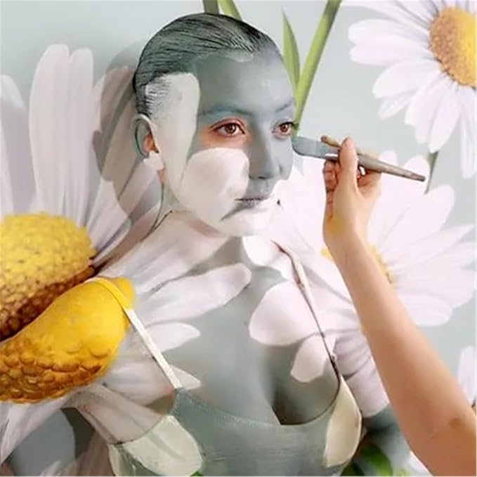 Go Ho Grey Face Body Paint Washable (2.37oz/pc),Water Based Cream Grey Face Paint,Gray Body Paint for SFX Cosplay Costumes Festivals Halloween Vampire Zombie Makeup