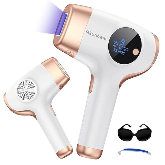 Laser Hair Removal, IPL Hair Removal for Women and Men, Hair Removal Device for Bikini Legs Armpits Arms At Home, 999,900+ Flashes Painless Effective & Long-Lasting