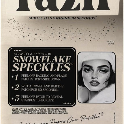 Fazit Makeup Patches - Snowflake Speckles - Glow Up Make-Up Patches - Cute Glitter Makeup Accessories for Women - Cosmetic Glitter for Face