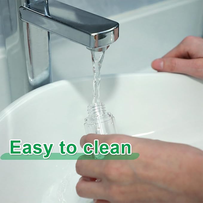 Sabary 60 Pcs Clear Airless Pump Bottles Refillable Cosmetic Travel Size Dispenser Vacuum Plastic Travel Bottles Empty Lotion Pump Dispenser Liquid Toiletry Container(2.7 oz)