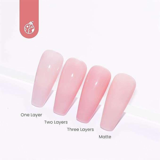 Beetles Gel Nail Polish 15ml Pink Gel Polish Nail Concealer Nude Pink Gel Polish Jelly Gel Nail Polish Skin Tones Soft Natural Pink Gel Polish Soak Off U V LED Nail Lamp Gel Polish