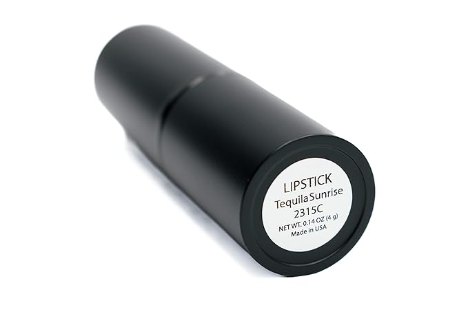 Tequila Sunrise Sunset Deep Red Orange Tangerine Moisturizing Lip Cream Lipstick Color Paraben, Lanolin & Cruelty Free, No Animal Testing