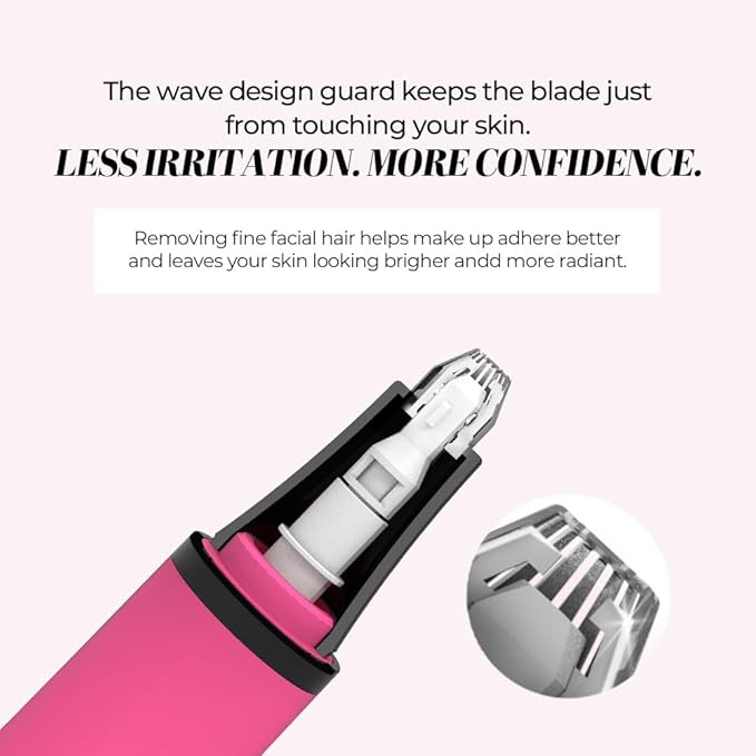Gorilla Technique Facial Hair Removal for Women, Painless 2 in 1 Eyebrow Razor & Facial Hair Remover for Upper Lip, Chin & Peach Fuzz for Smooth Skin, K-Beauty Inspired Korean Skin Care