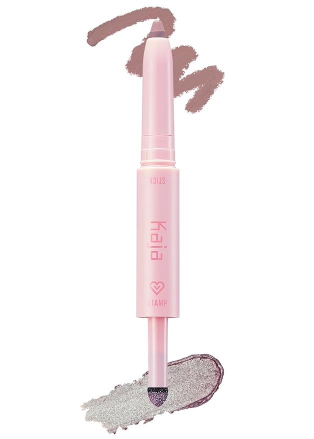 Kaja Eyeshadow - Wink Dazzle 04 Mauve Mirage (Matte) | Glitter, Smudge Proof, Creamy Formula, Vegan, Cruelty-Free, Creamy, Blendable, High Pigmentation Shimmer Stick, Long Lasting, Waterproof