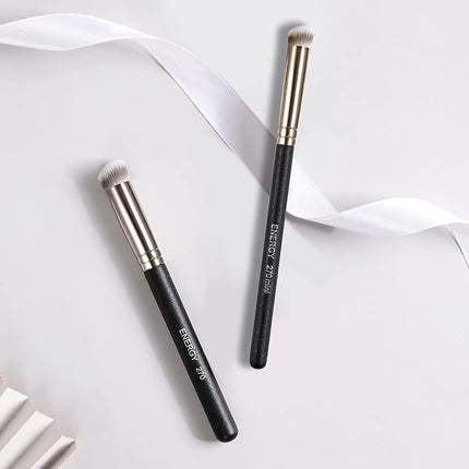 ENERGY Foundation Brushes Set Professional Under Eye Concealer Brushes Perfect For Blending Liquid Cream or Flawless Powder Cosmetics Buffing Stippling Concealer Premium Synthetic Bristles