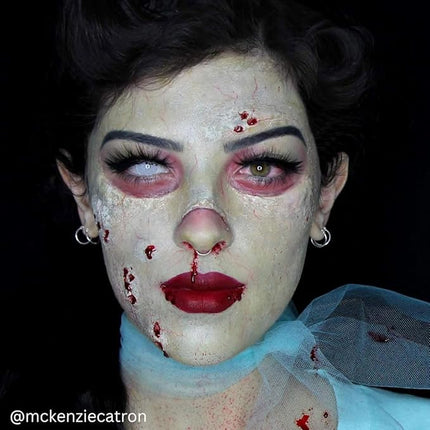 Mehron Makeup Color Cups | Stage, Foundation, Face Paint, Body Paint, Halloween Makeup | Greasepaint .5 oz (14 g) (Zombie Flesh)