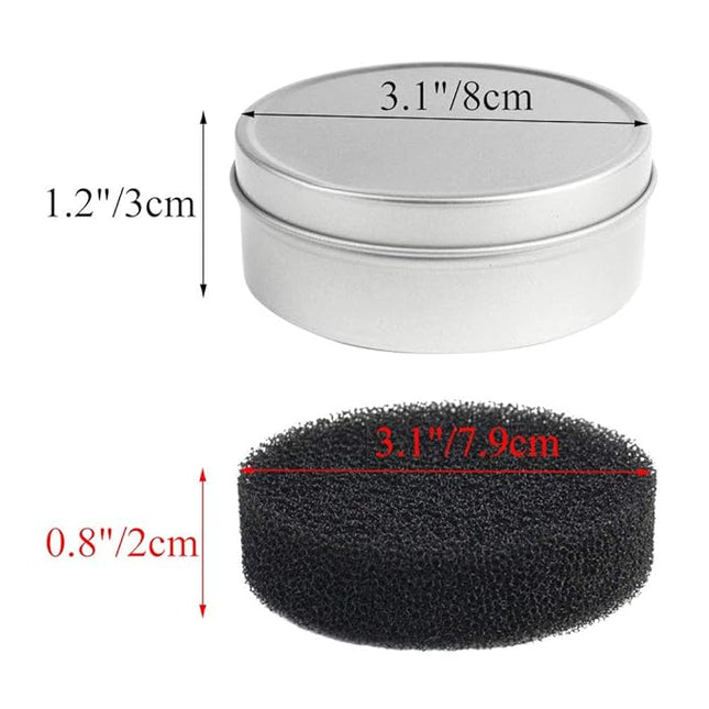 Nydotd 8pcs Makeup Brush Cleaner set - 2 Pack Makeup Brush Cleaner with 6pcs Replacement Sponge, Dry Makeup Brushes Cleaner Sponge Eye Shadow or Blush Color Removal Quickly Switch to Next Color