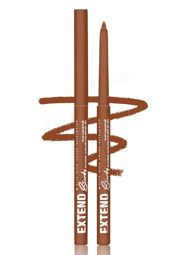 Bronze Gel Glitter Eyeliner Pencil, Metallic Waterproof Smudge-Proof Creamy Retractable Smooth Eye Liner pencil, Hypoallergenic Long Lasting Eyeliner Brightener Pen Crayon Eye Makeup Gift for Women#05