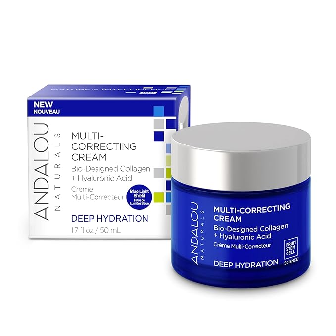 Andalou Naturals Deep Hydration, Multi-Correcting Cream, 1.7 fl oz (50 ml)