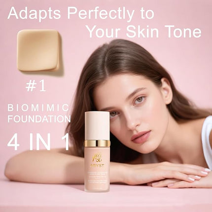 4-in-1 Magic Neutral-Tone Concealer | Korean Hydrating Full Coverage Foundation | Waterproof Color Balancer & Imperfection Eraser (#1 Fair)