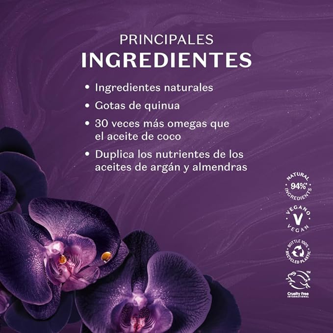 Nativa SPA by O Boticário, Orchid Noir Moisturizing Body Lotion, Fragranced Skin Hydration with Purified Quinoa Oil Drops, 13.5 Ounce (400ml)