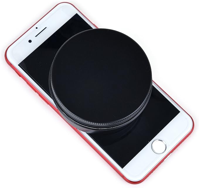 3oz 90g Aluminum Tins Round Metal Tins Container Screw Top Steel Tin Cans Cosmetic Sample Containers Tea Cans Bulk Food Storage Metal Steel Tin Jars Candle Travel Tins(Black,10 Pack)