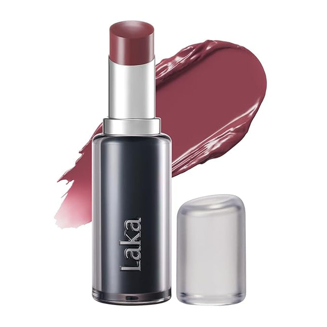 Laka Devil Lip, 3.7g/0.13oz, Vivid color Lipstick, Long-Lasting Bold Stian, Hydrating & Melting Glow with Non-Creasing, K-Beauty (#808 Fuzz)