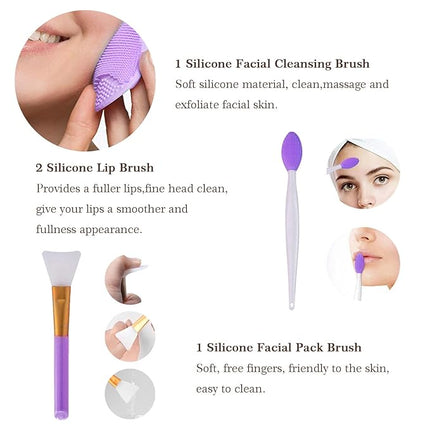 Makeup Brushes 22 Pcs Makeup Kit,Foundation Brush Eyeshadow Brush Make up Brushes Set (Purple, 22 Piece Set)