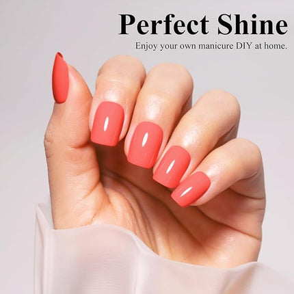 Imtiti Gel Nail Polish, 15ml Neon Pink LED Gel Polish, DIY at Home Salon Manicure Gift