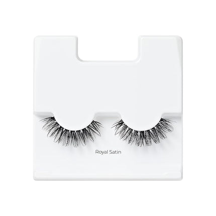 KISS Lash Couture LuXtensions Collection False Eyelashes, Flat Lash Technology, Super Slim Lash Band, Real Lash Extension Fibers, Reusable, Style ‘Royal Satin’, 10mm,1 Pair Strip Lashes