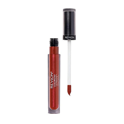 Revlon ColorStay Ultimate Liquid Lipstick, Longwear Rich Lip Colors, Wears for Up to 24 Hours, Satin Finish, 050 Top Tomato, 0.1 fl oz