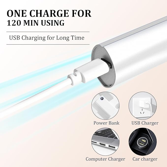 Facial Hair Removal for Women, Electric Painless Rechargeable Facial Hair Remover for Face, Lip, Chin