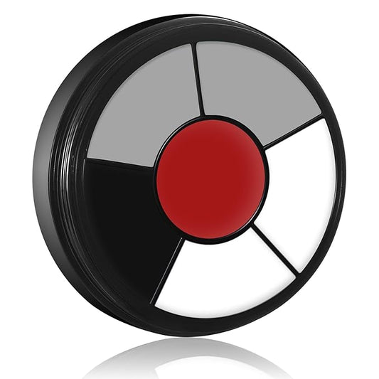 BOBISUKA Grey Face & Body Paint – 6 Colors Cream Washable Face Paint for Skeleton Vampire Zombie Joker Devil Costume & Theme – Easy to Blend, High Pigment & Long Lasting