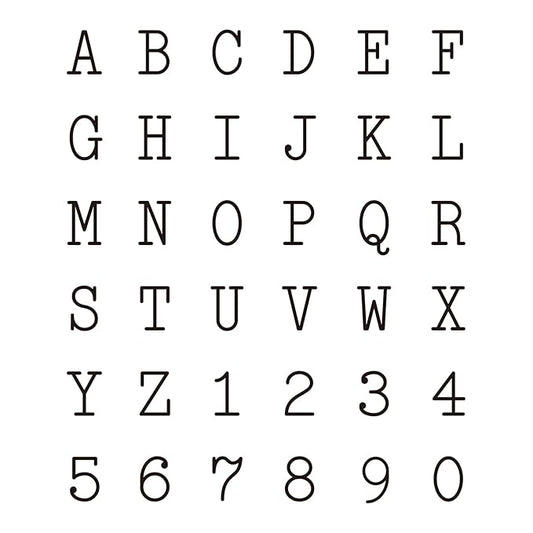 2 Sheets Alphabet & Numbers Temporary Tattoos - Customizable Typewriter Letter & Number Semi-permanent Tattoos, Realistic Fake Tattoos for Finger & Hand