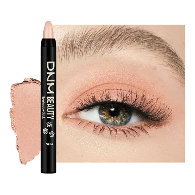 Nude Pink Matte Cream Eye Shadow Stick Makeup for Women, Nude Pink Matte Eyeliner Pencil Eyeshadow Brightener Stick for Eyes, Waterproof Eyeshadow Applicator Blendable sombras para ojos 68#