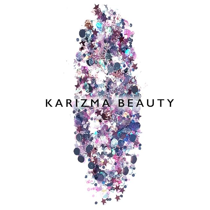 KARIZMA Unicorn Body Glitter - 30g Chunky Face, Hair, Eye & Body Glitter Set for Women - Rave & Festival Accessories