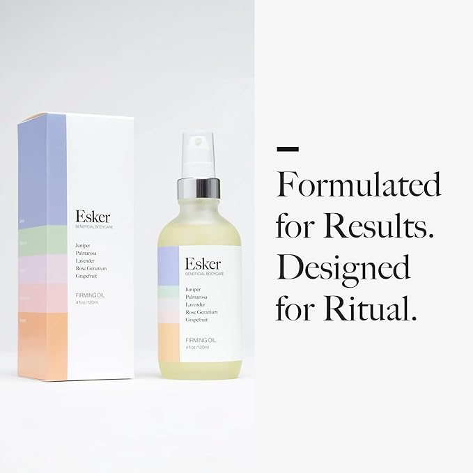 ESKER Beauty Firming Body Oil | (4 oz) | Plant-Based Serum Firms and Tightens Skin | Clean Beauty